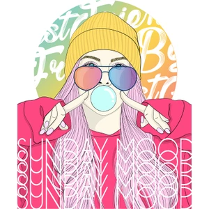 Art Pap Sunday Mood - Pazar Modum Sticker