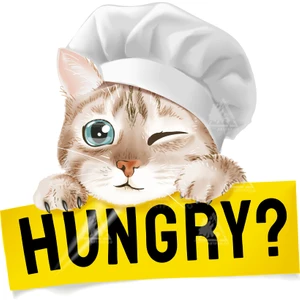 Art Pap Cooker Cat - Aşçı Kedi Sticker