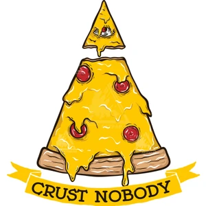 Art Pap Crust Nobody Pizza Dilimi Sticker