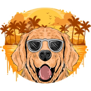 Art Pap Yazlıkçı Köpek Sticker