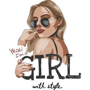 Art Pap Yeah I'm A Girl Sticker