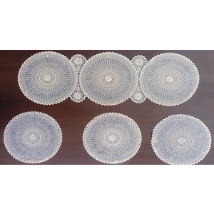 Masa Örtüsü  Runner Supla Set Amerikan Servis