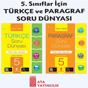 Ata Yayıncılık 5.Sınıf Yeni Nesil Türkçe + Paragraf Soru Dünyası (2 Kitap)