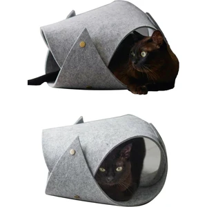 Toby Kedi Tüneli Evcil Hayvan Oyuncağı Kedi Yatağı Yavru Yetişkin Kedi Oyun Evi Tünel