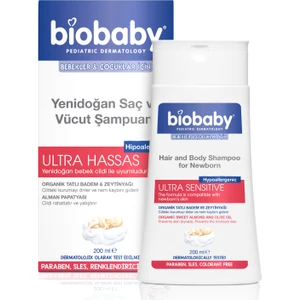 Bıobaby Yenidoğan Saç ve Vücut Şampuanı 200 ml