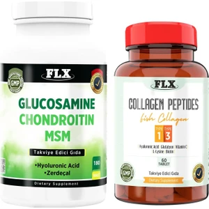 Flx Glucosamine 180 Tablet & Flx Kollajen Tip 1-3 60 Tablet
