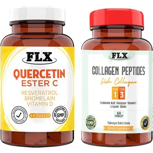 Flx Kuersetin Ester C 60 Tablet & Flx Tip 1-3 Balık Kolajeni 60 Tablet