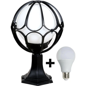LED  20 Lik Papatya  Siyah Renk  Set Üstü  Bahçe Aydınlatma Armatürü+ 1 Adet 10 Watt LED Ampul