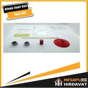 Hesaplı Hırdavat Tam Profesyonel Vileda Rulmanı 2 Adet ve Değiştirme Seti