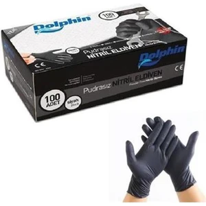 Hse Market Siyah Nitril Eldiven - Pudrasız