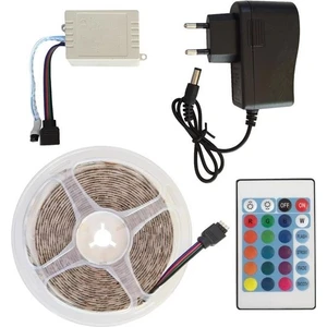 5 Metre Rgb Şerit LED Iç Dış Mekan Slikonlu Set Adaptör Uzaktan Kumandalı 16 Renkli Tak Çalıştı