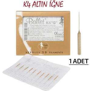 1 Adet K4 Altın Epilasyon İğnesi 1'li K4 Gold İğne