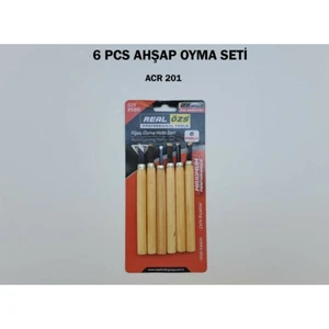 Nergiz Home Real Özs... 6 Parça Ahşap , Ağaç Hobi Oyma Seti