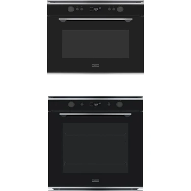 Franke Fmy 45 Mw Xs Mikrodalga Fırın Fmy 98 P Xs Fırın Mythos Black+Inox 2li Ankastre