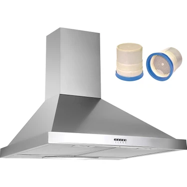 White Daisy Gusto Davlumbaz Aspiratör Inox (Bacasız Kullanım Karbon
