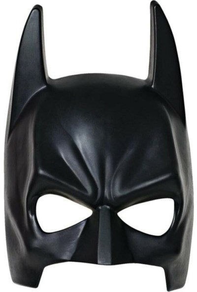 Vip Plus Siyah Renk Çocuk Boy Arkadan Lastikli Batman Maskesi Yarasa Adam Maskesi