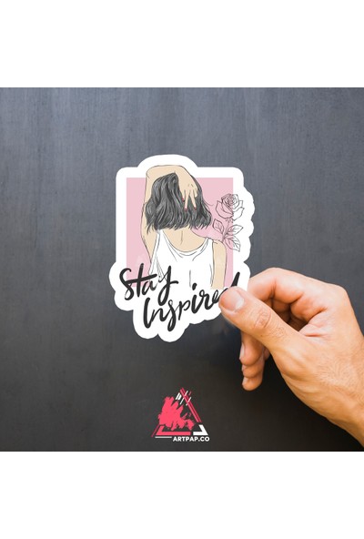 Art Pap Stay Inspired - Ilham Sticker
