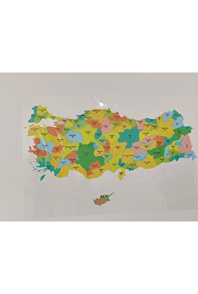 Statik Kağıt Türkiye Haritası Özel Baskı 150 x 87 cm