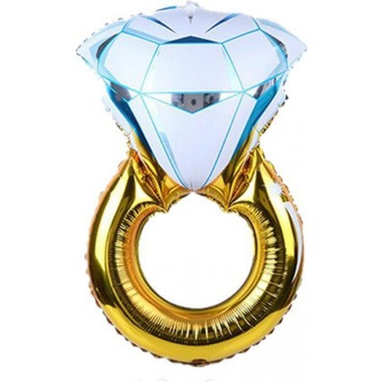 Tektaş Yüzük Folyo Balon Gold