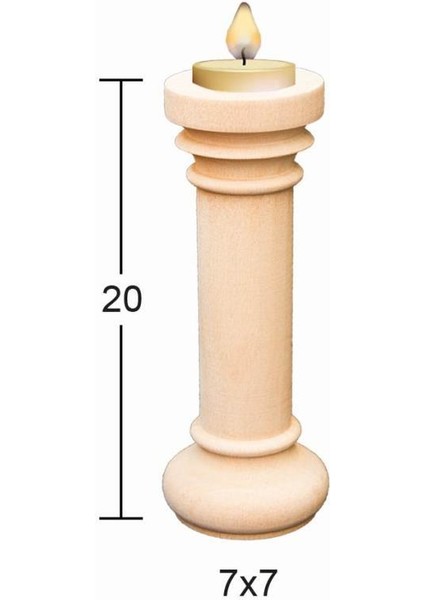 Ahşap Şamdan Şa-22