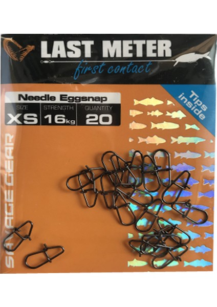 Savage Gear Klips Needle Eggsnaps Xs 16 kg 20 Adet