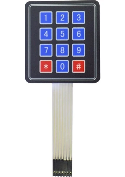 3x4 Membran Tuş Takımı - Keypad