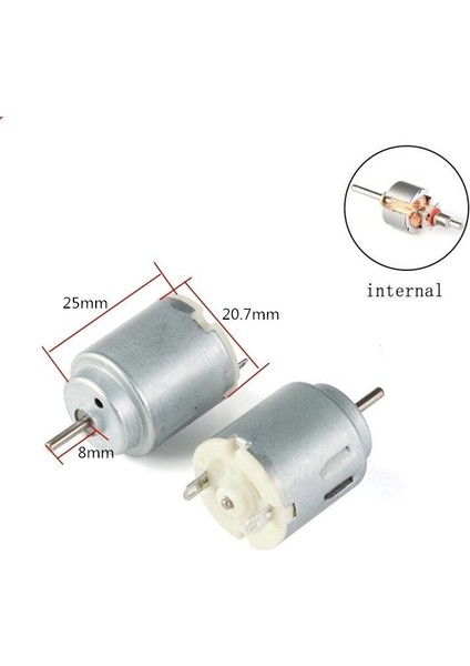 Dc Motor 1.5 - 6 Volt Arduino R140 Mikro Motor