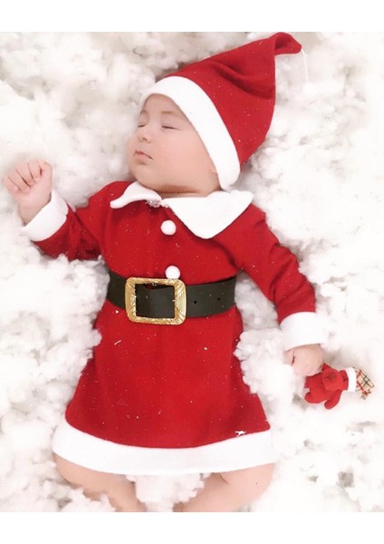 Hippo Bebe Bebek Market Noel Anne Bebek Çocuk Noel Baba Yılbaşı Kostüm