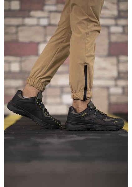 Haki Trekking Ayakkabı Yüksek Topuklu Su Geçirmez 1.sınıf Malzeme 00128030 indirimleri