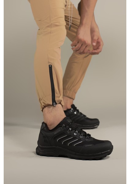 Siyah 3D Rubber Trekking Ayakkabı Ortapedik İç Taban ve Kaymaz Taban Özellikleriyle indirimleri