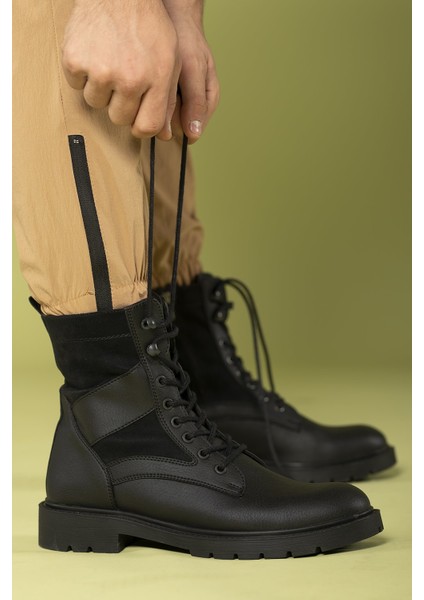 Siyah Erkek Bot Ortapedik İç Taban ve Kaymaz Taban ile Güvenli Adımlar fiyatları