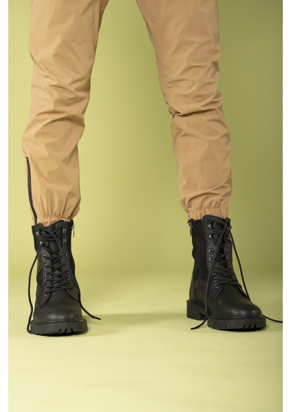 Siyah Erkek Bot Ortapedik İç Taban ve Kaymaz Taban ile Güvenli Adımlar modelleri