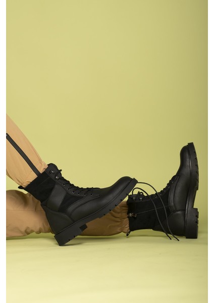 Siyah Erkek Bot Ortapedik İç Taban ve Kaymaz Taban ile Güvenli Adımlar indirimleri