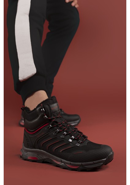 Siyah Kırmızı 3D Rubber Trekking Bot 00128055 modelleri