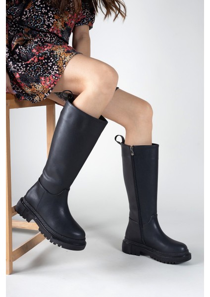 Kadın Bot 1. Sınıf Malzeme Fermuarlı Ortopedik İç Taban Koku ve Terleme Önleyici Rahat Outdoor Taban