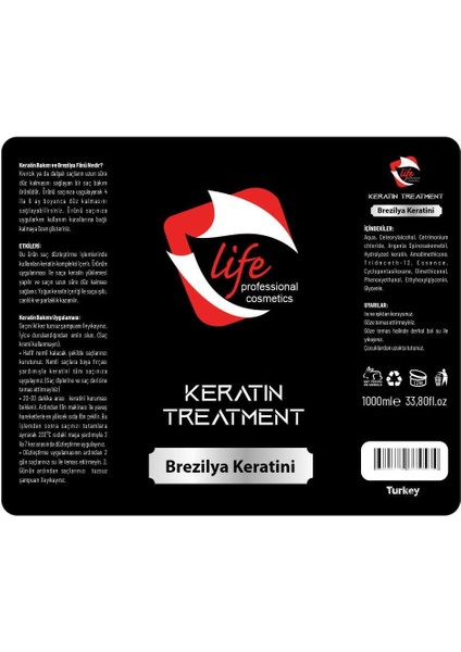 Professional Brezilya Keratini-Brezilya Fönü-1000 Ml.