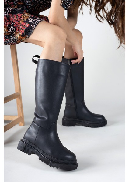 Siyah Cilt Kadın Çizme 0012360 fiyatları