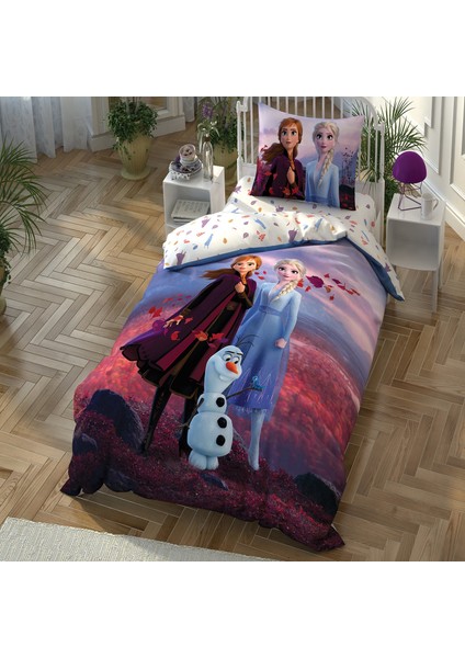 - Disney Frozen 2 Autumn Lisanslı Tek Kişilik Nevresim Takımı