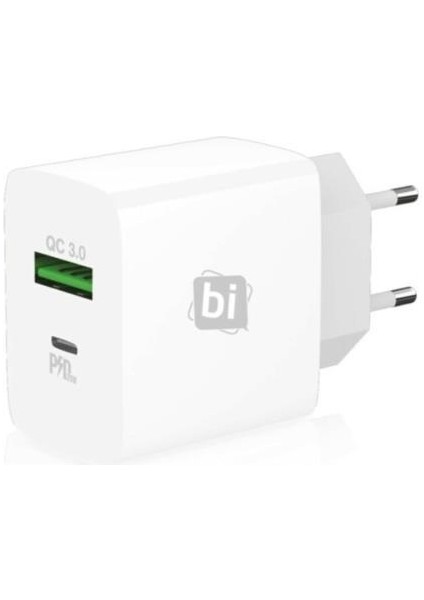 BI-204 20W Usb-C Güç Adaptörü Beyaz