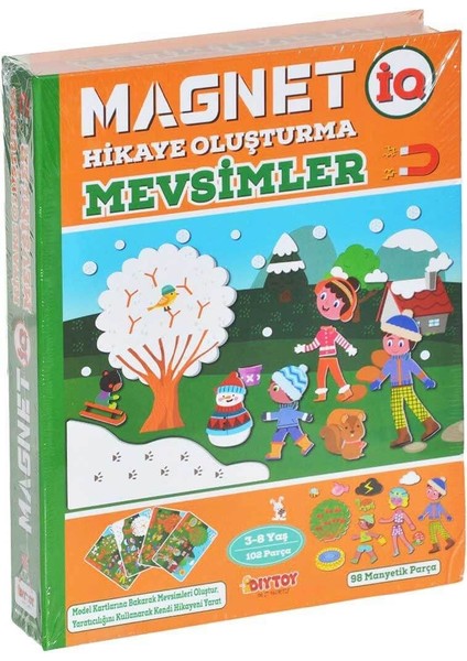 Diytoy, Manyetik Hayvan Tamamlama ve Manyetik Mevsimler, 2'li Set, Eğitici, Eğlenceli