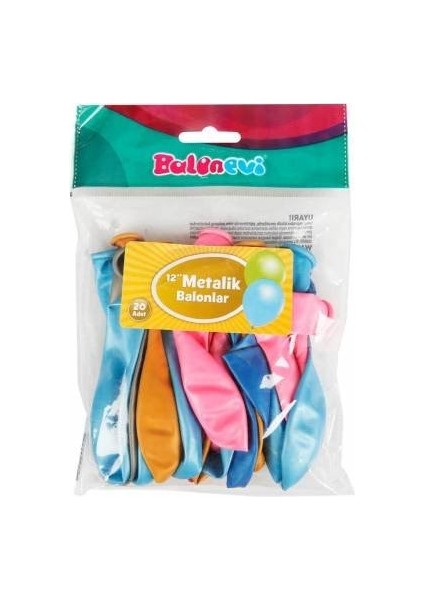 Metalik Balon 20'li
