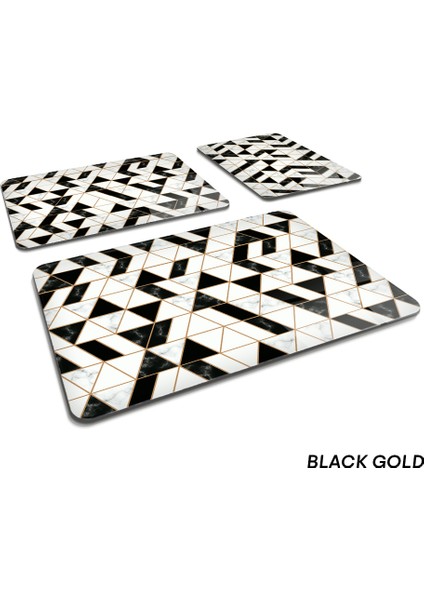 3'lü Takım Black Gold | Cam Kesme Tahtası - Cam Kesme Tablası