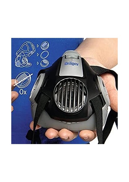 Dräger X-Plore 3300 Yarım Yüz Maskesi Filtresiz Mavi x 5 Adet indirimleri