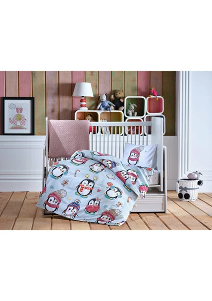 Doqu Home Cute Penguin Bebek Nevresim Takımı