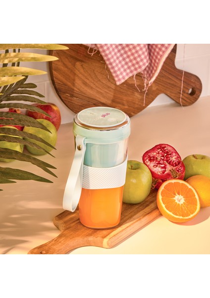 Blue Taşınabilir Şarjlı Smoothie Blender