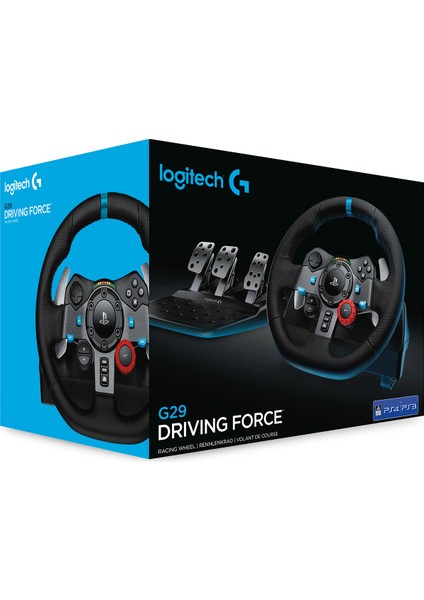 G G29 PS5, PS4 ve PC ile Uyumlu Driving Force Yarış Direksiyonu - Siyah