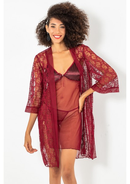 3'lü Gecelik ve Sabahlık Takımı