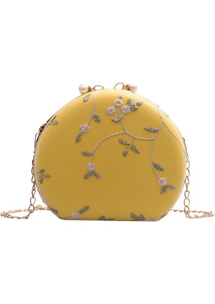 Kadın Çanta Moda Şeftali Kalp Şeklinde Dantel Crossbody Omuz Çantası Debriyaj Çanta (Yurt Dışından)
