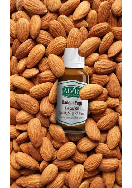 Badem Yağı (Almond Oil), Doğal, 20 ml