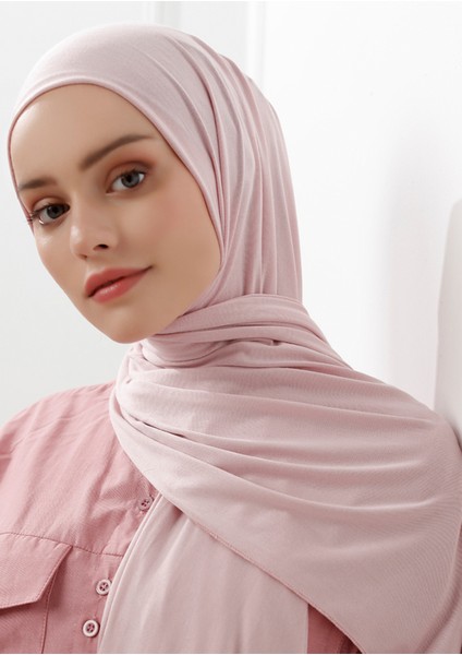 Penye Şal Pudra Pembe